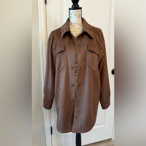Pilcro Chocolate Utility Jacket